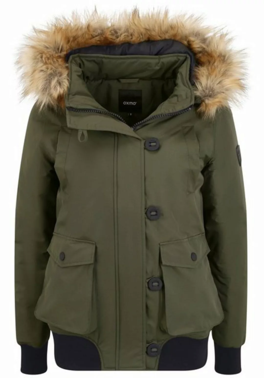 OXMO Winterjacke OXAcila Wattierte Winterjacke mit Kapuze und abnehmbarem K günstig online kaufen