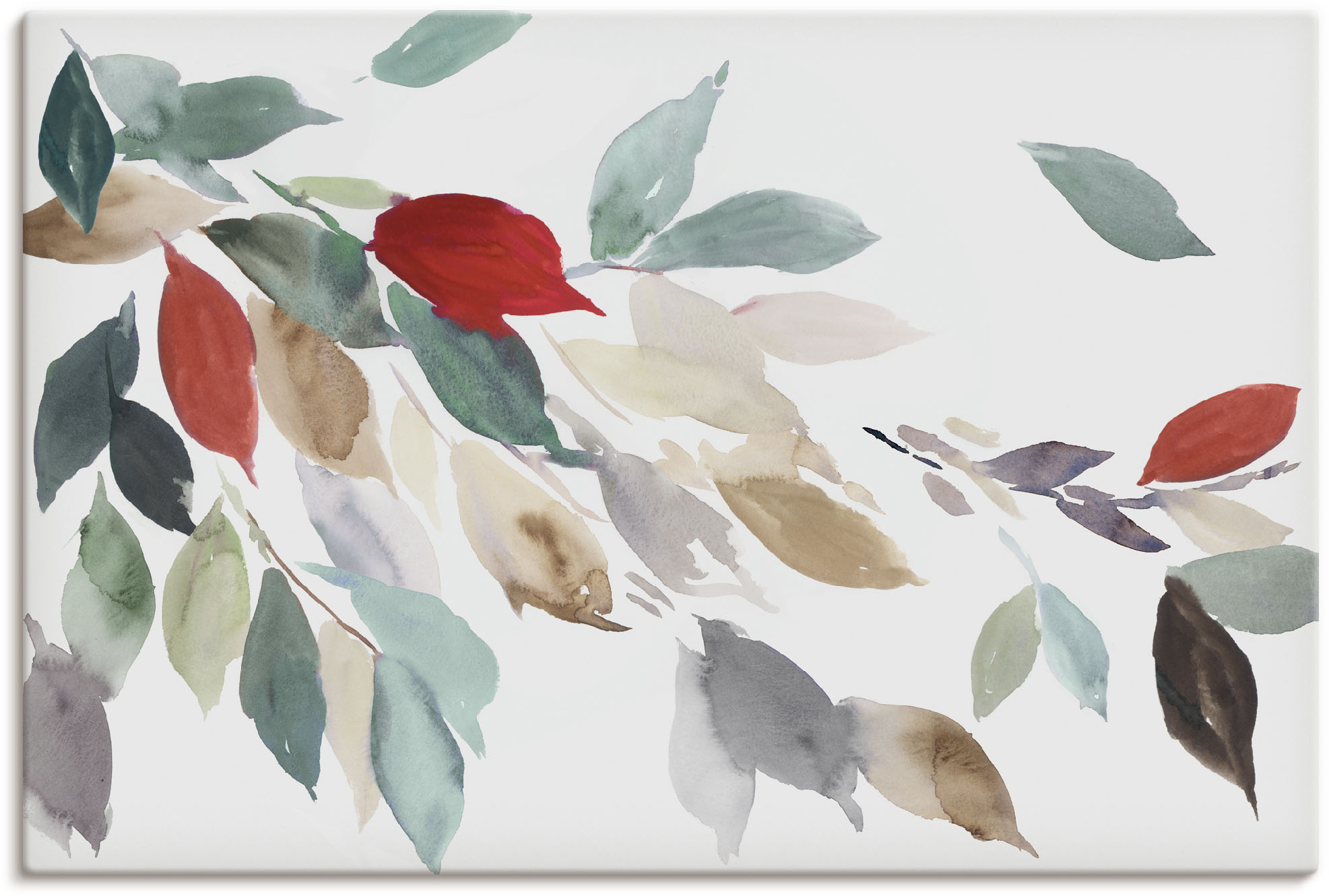 Artland Wandbild "Herbstfarbene Blätter III", Blätterbilder, (1 St.), als L günstig online kaufen