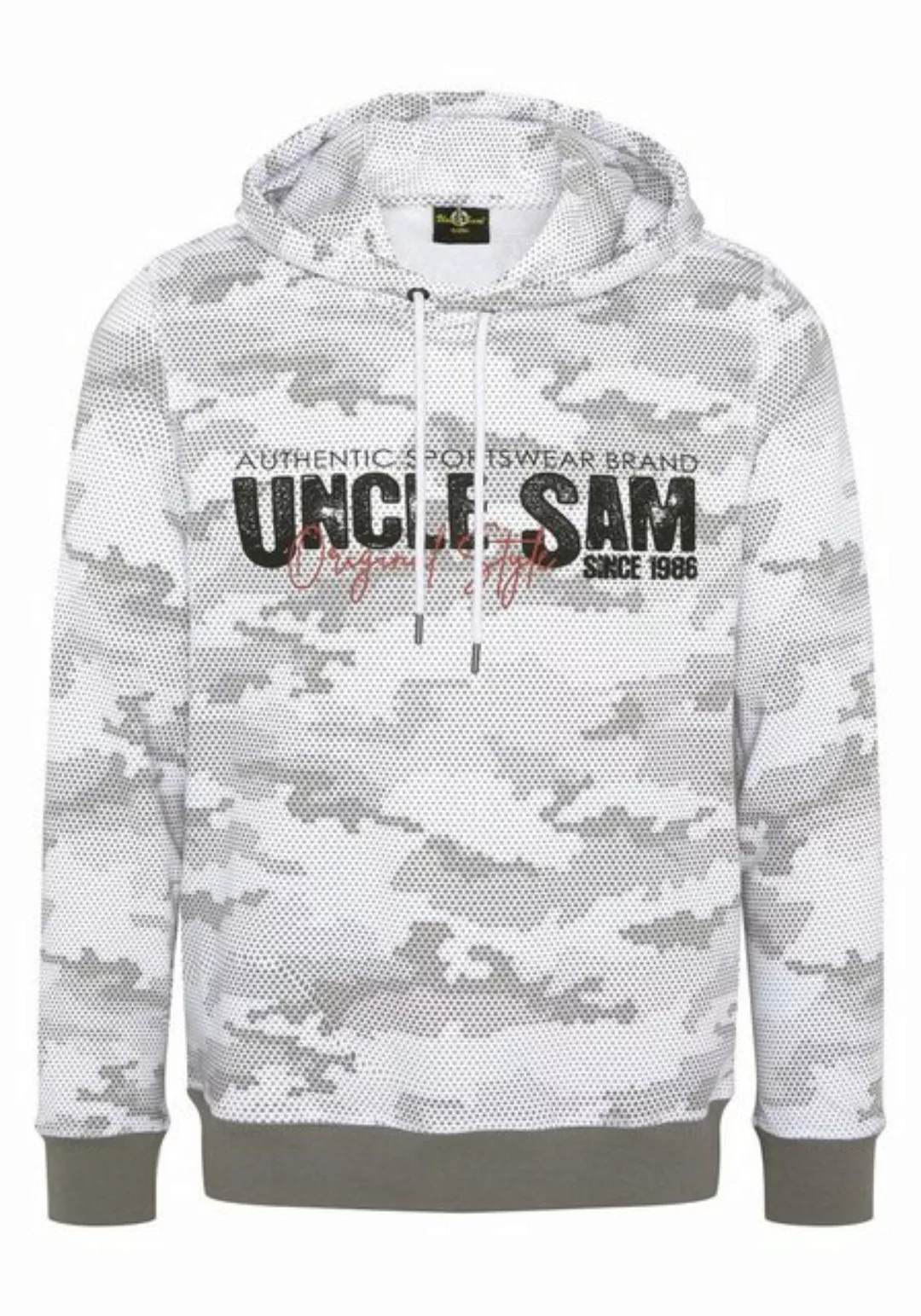 Uncle Sam Kapuzensweatshirt mit Logo-Frontprint günstig online kaufen