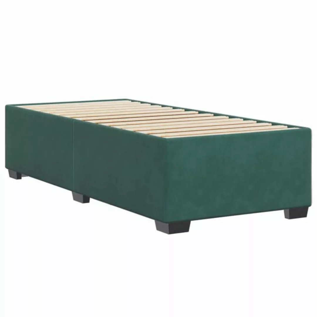 vidaXL Bett Bettgestell Dunkelgrün 80x200 cm Samt günstig online kaufen