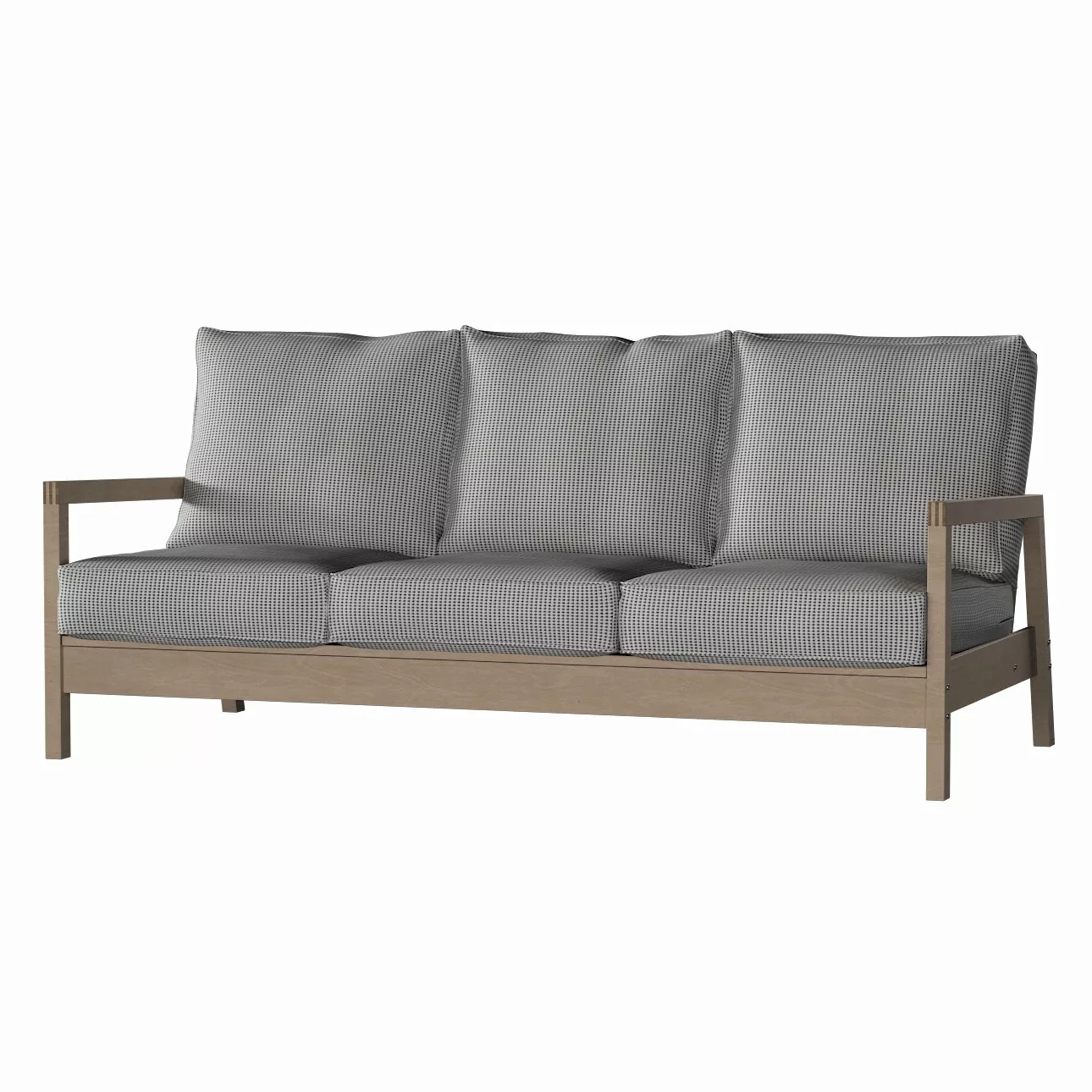 Bezug für Lillberg 3-Sitzer Sofa, schwarz-beige, Sofahusse, Lillberg 3-Sitz günstig online kaufen