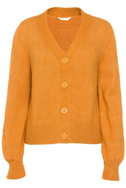 Gina Laura Strickjacke Strickjacke mit Alpaka V-Ausschnitt Langarm günstig online kaufen