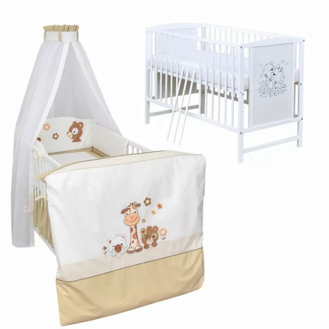 Baby-Delux Komplettbett Babybett Mia Komplettset, 10-tlg., Kinderbett 60x12 günstig online kaufen