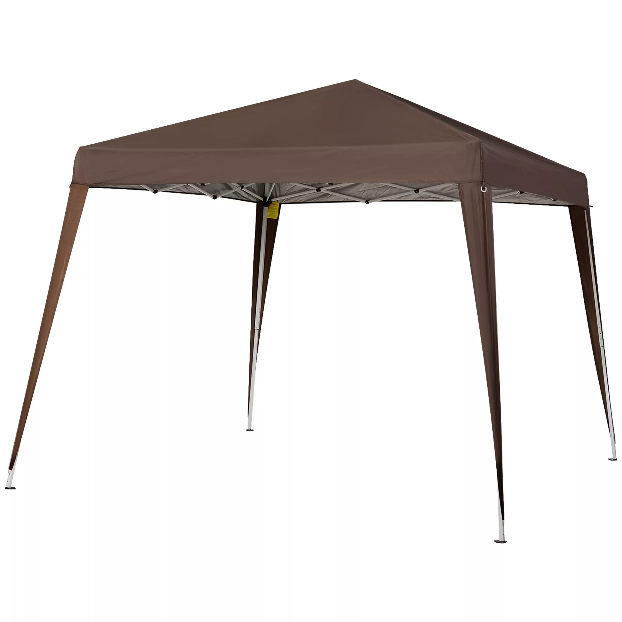 Outsunny Pavillon Gartenpavillon Pop-up Faltbar 2,4 x 2,4 m Stahl Oxford Po günstig online kaufen