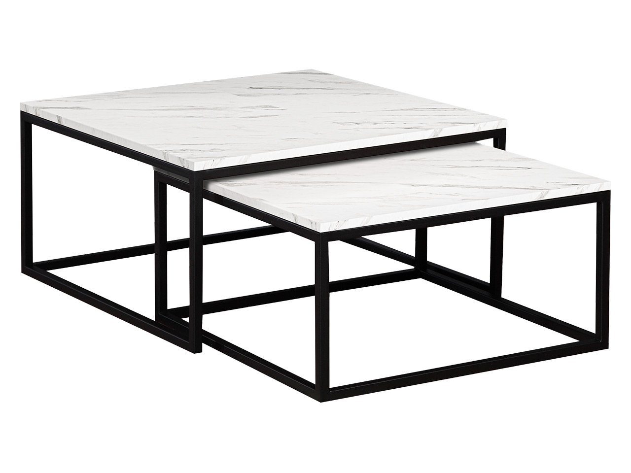 MIRJAN24 Couchtisch Dual (2er-Set), Vierkantrohrrahmen aus günstig online kaufen