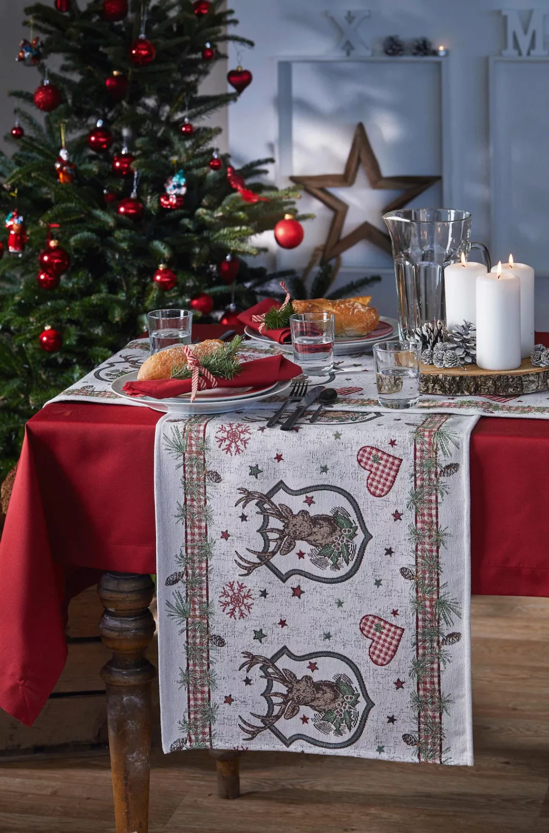 APELT Tischläufer »1532 Winterwelt, Gobelin, Weihnachtsdeko, Weihnachten«, günstig online kaufen