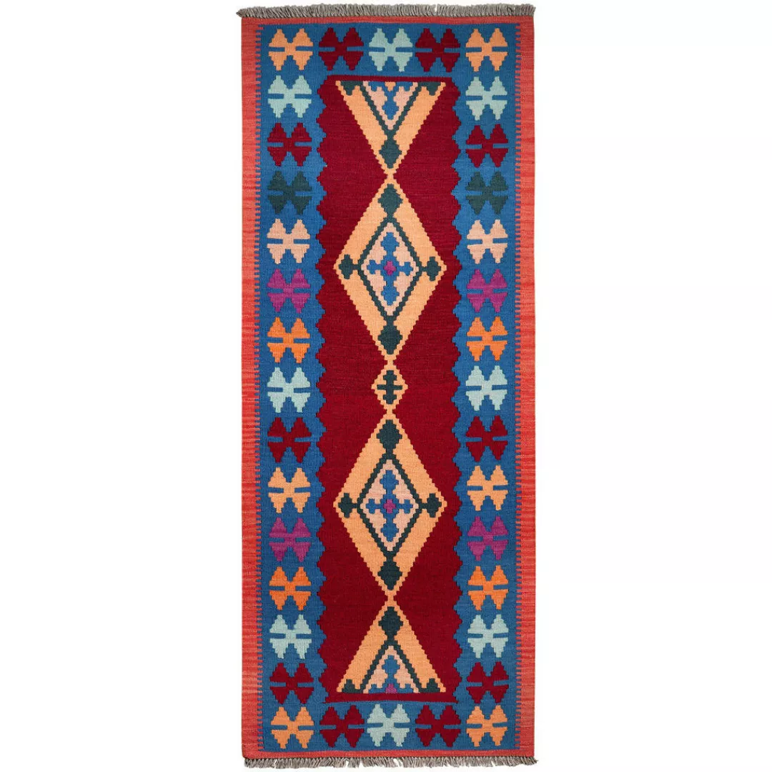 PersaTepp Teppich Kelim Gashgai multicolor B/L: ca. 82x214 cm günstig online kaufen