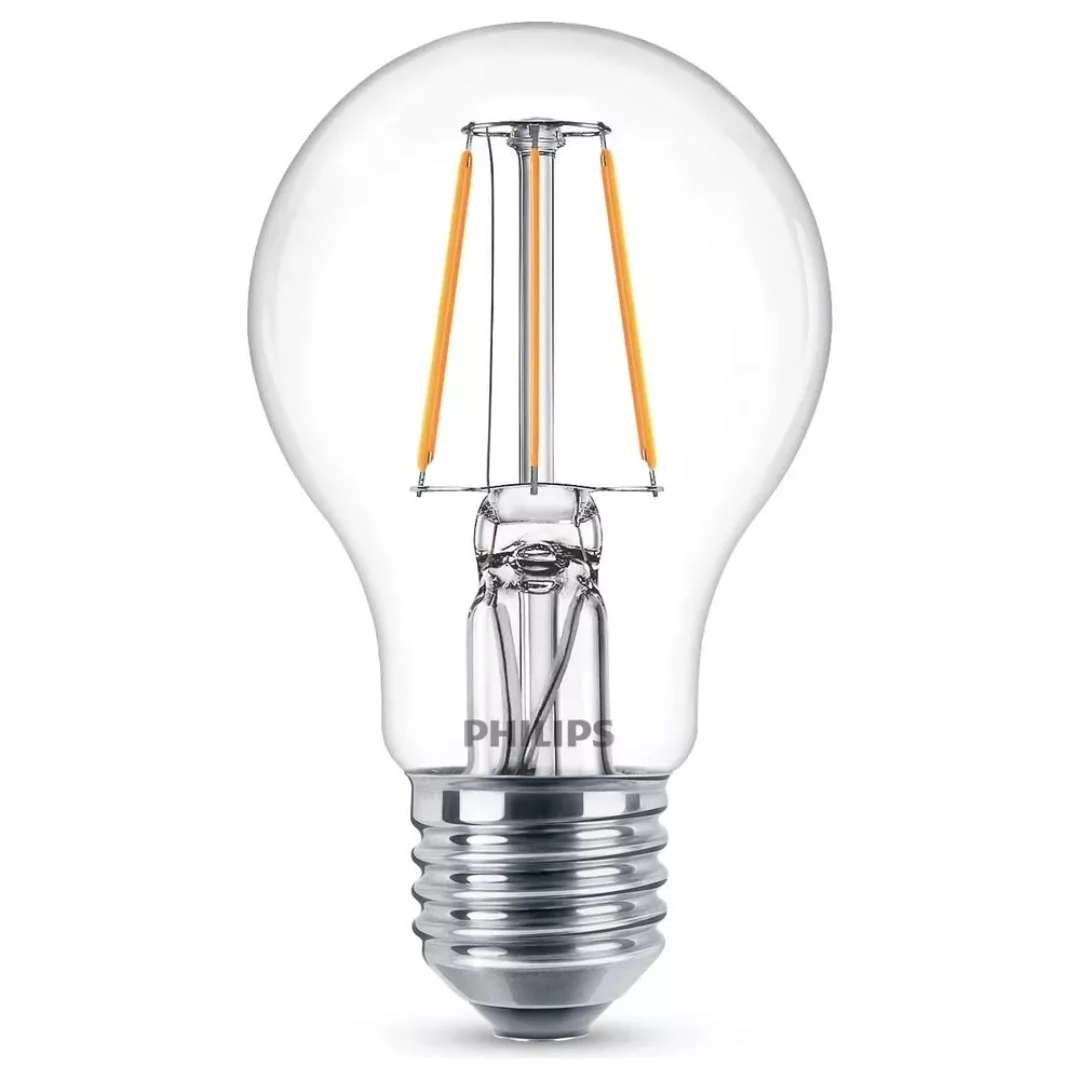 Philips LED Filament Lampe ersetzt 40W E27 Birne - A60 4,3W 470lm 2700K Ein günstig online kaufen