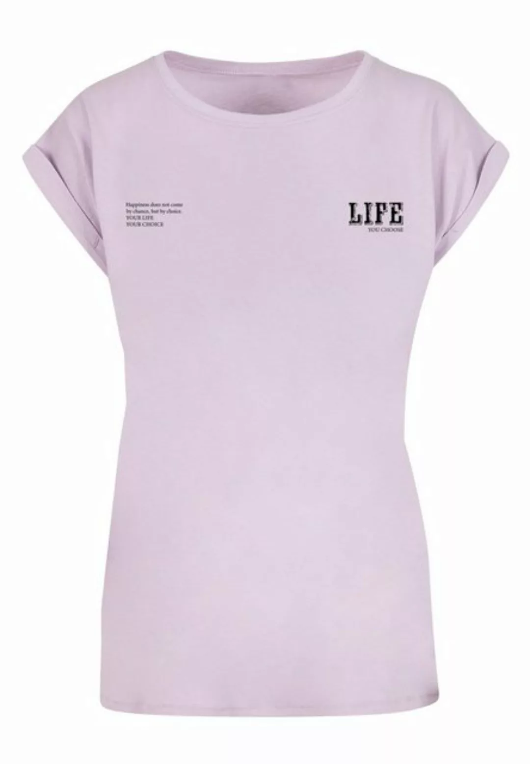 Merchcode T-Shirt Merchcode Damen Ladies Life Extended Shoulder Tee (1-tlg) günstig online kaufen