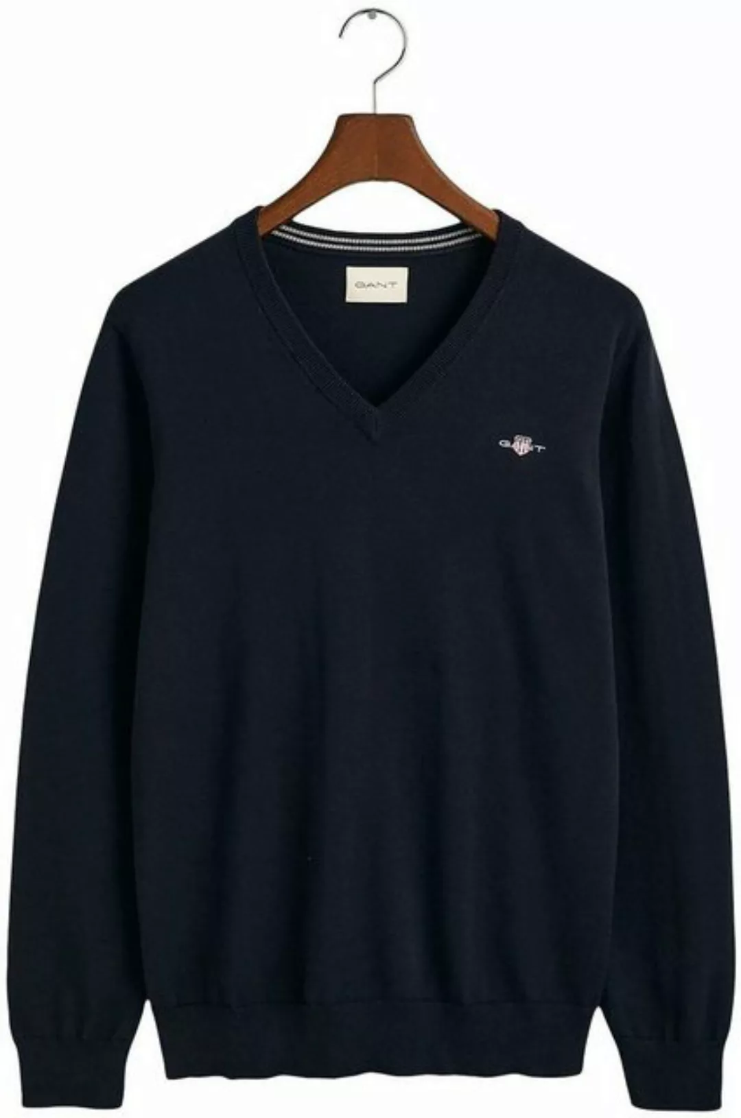 Gant V-Ausschnitt-Pullover Classic Cotton V-Neck Premium Strickjersey aus w günstig online kaufen