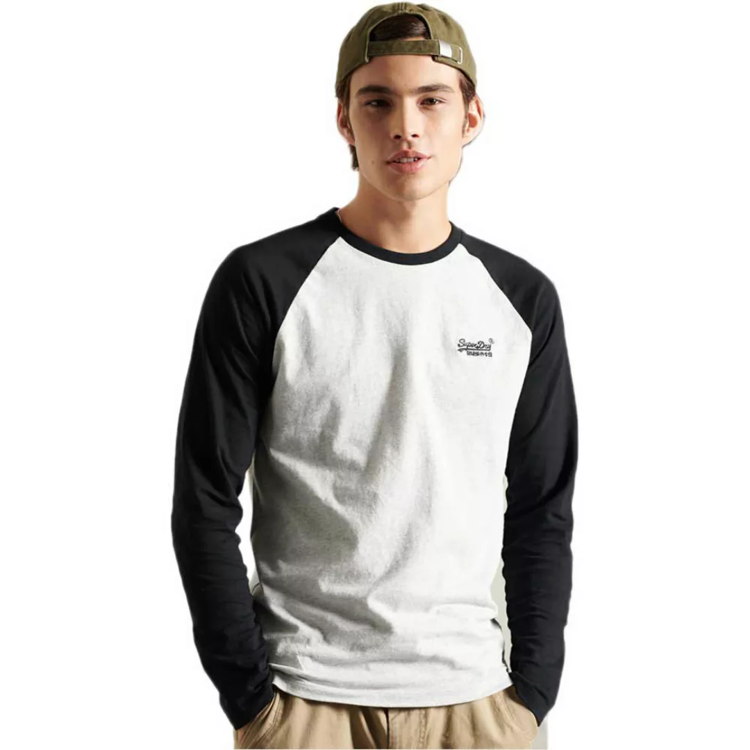 Superdry Orange Label Baseball Langarm-t-shirt 2XL Off White Marl günstig online kaufen