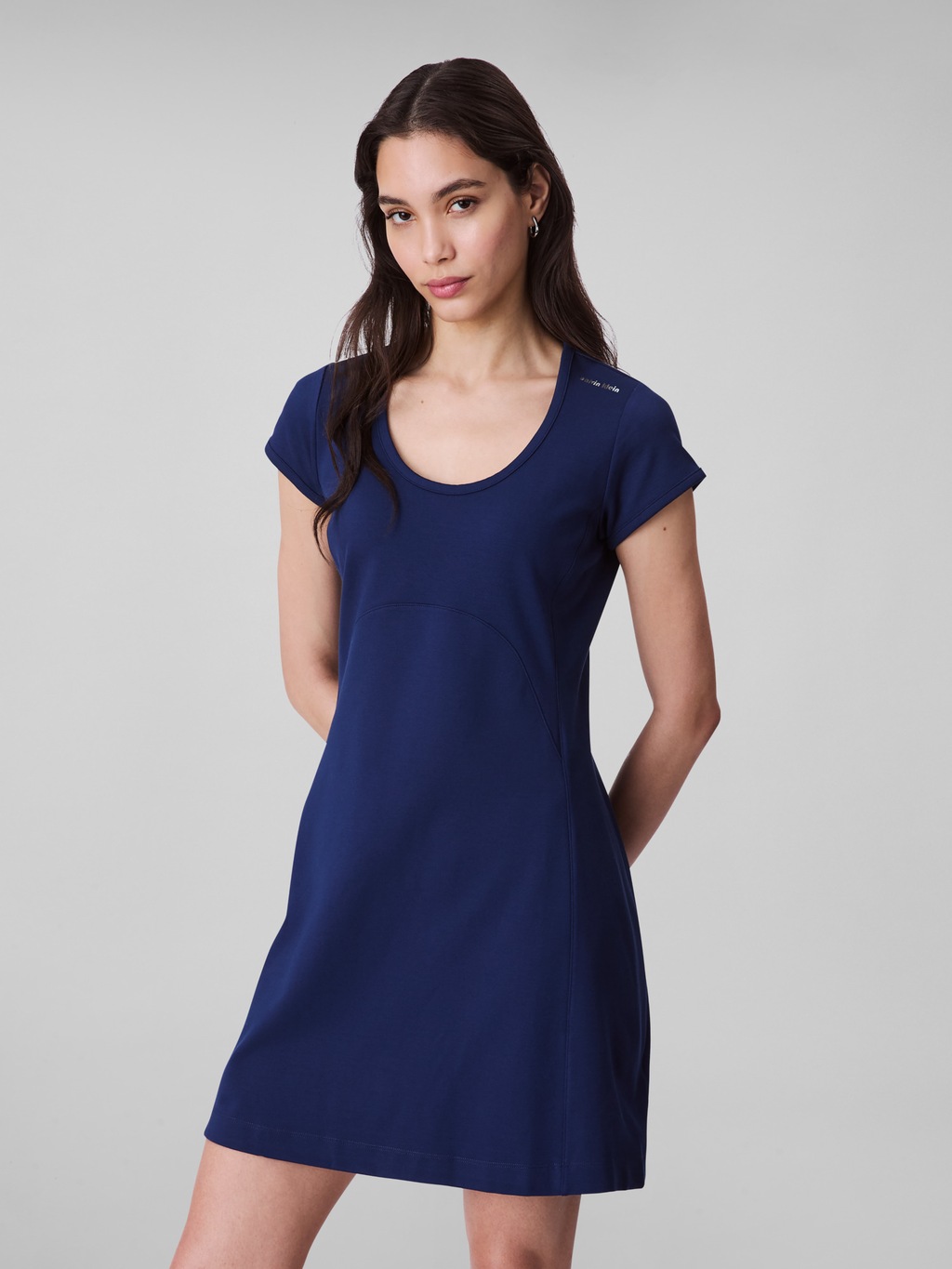 Calvin Klein Jeans Jerseykleid "PUNTO MILANO SS SCOOP NK DRESS", Mit Rundha günstig online kaufen