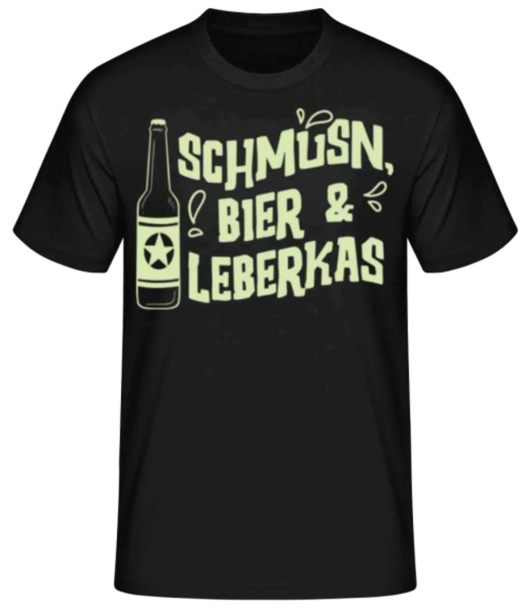 Schmusn Bier Leberkas · Männer Basic T-Shirt günstig online kaufen