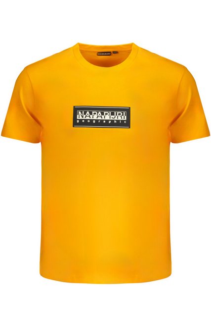 Napapijri T-Shirt Herren Kurzarm T-Shirt Orange aus Bio-Baumwolle mit günstig online kaufen