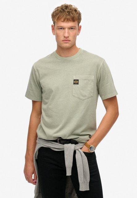 Superdry Rundhalsshirt CONTRAST STITCH POCKET T-SHIRT günstig online kaufen