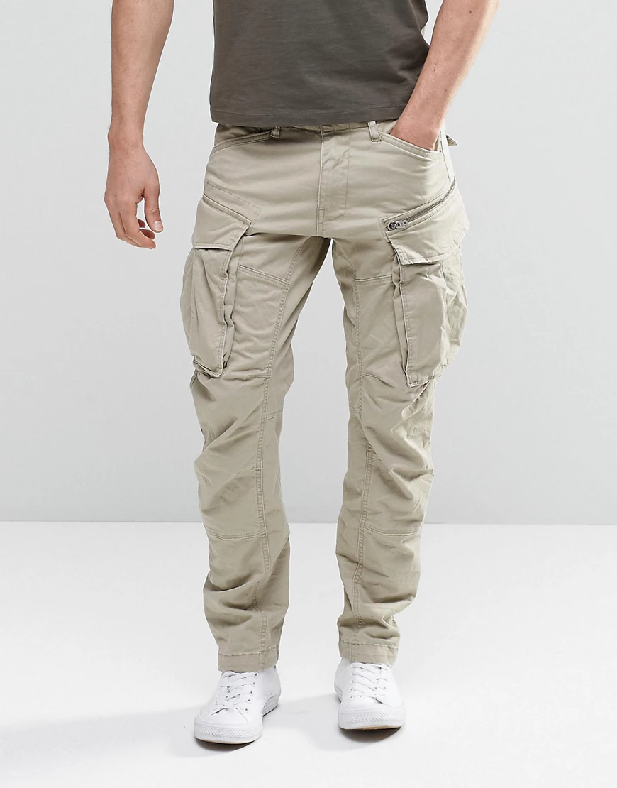 G-Star – Rovic 3D Tapered – Cargohose mit Reißverschluss-Neutral günstig online kaufen