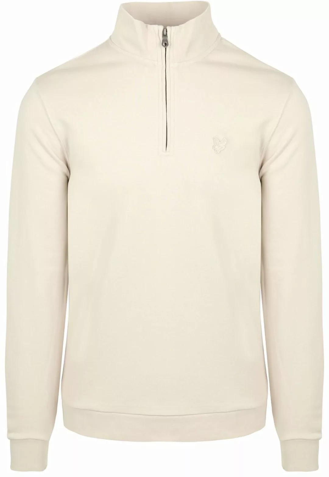 Lyle & Scott Half Zip Pull Tonal Ecru - Größe L günstig online kaufen