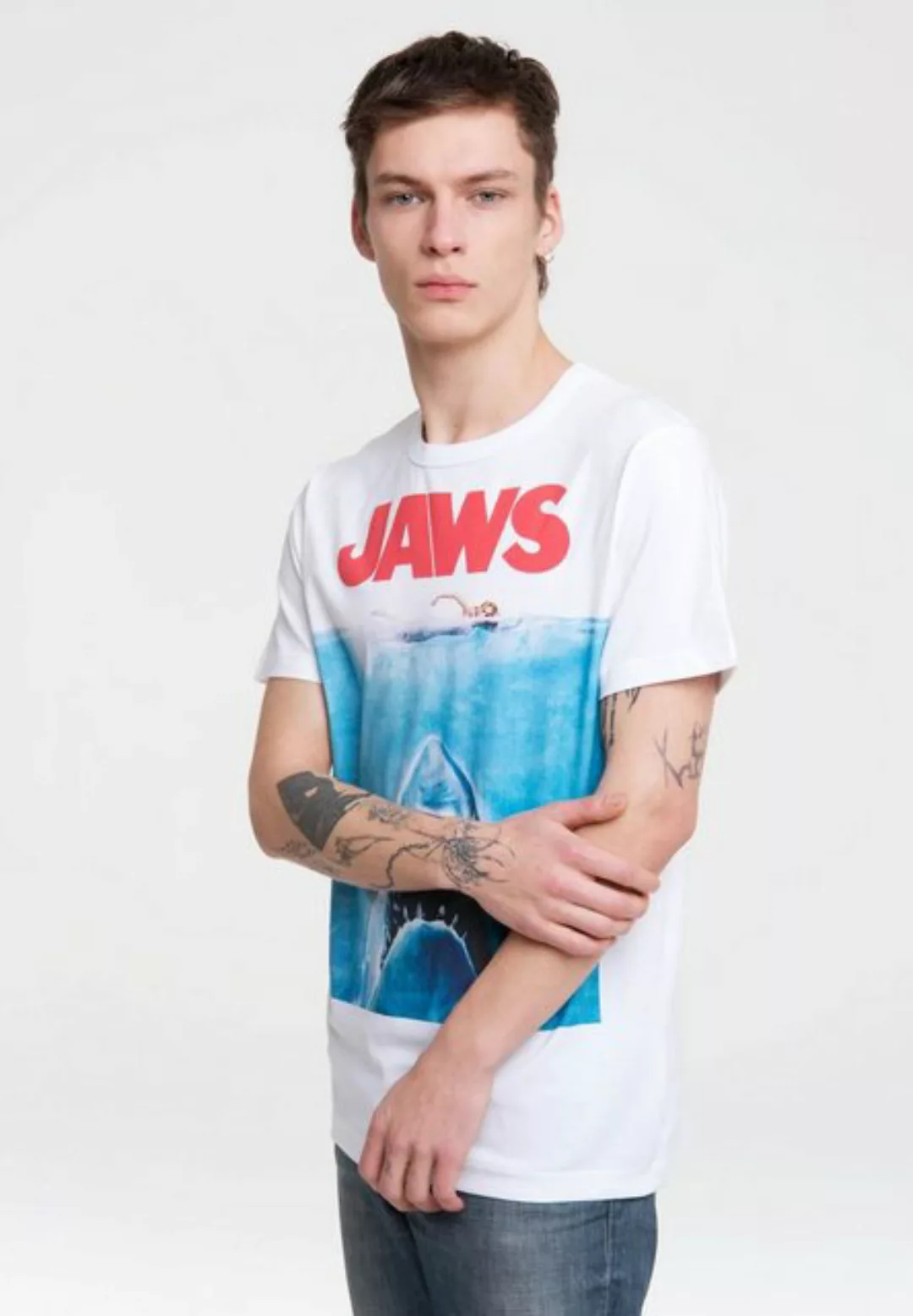 LOGOSHIRT T-Shirt "Jaws", mit kultigem Print günstig online kaufen