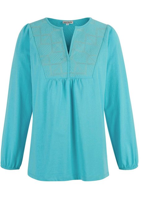 Alba Moda Tunika Bluse mit grafischer Stickerei günstig online kaufen