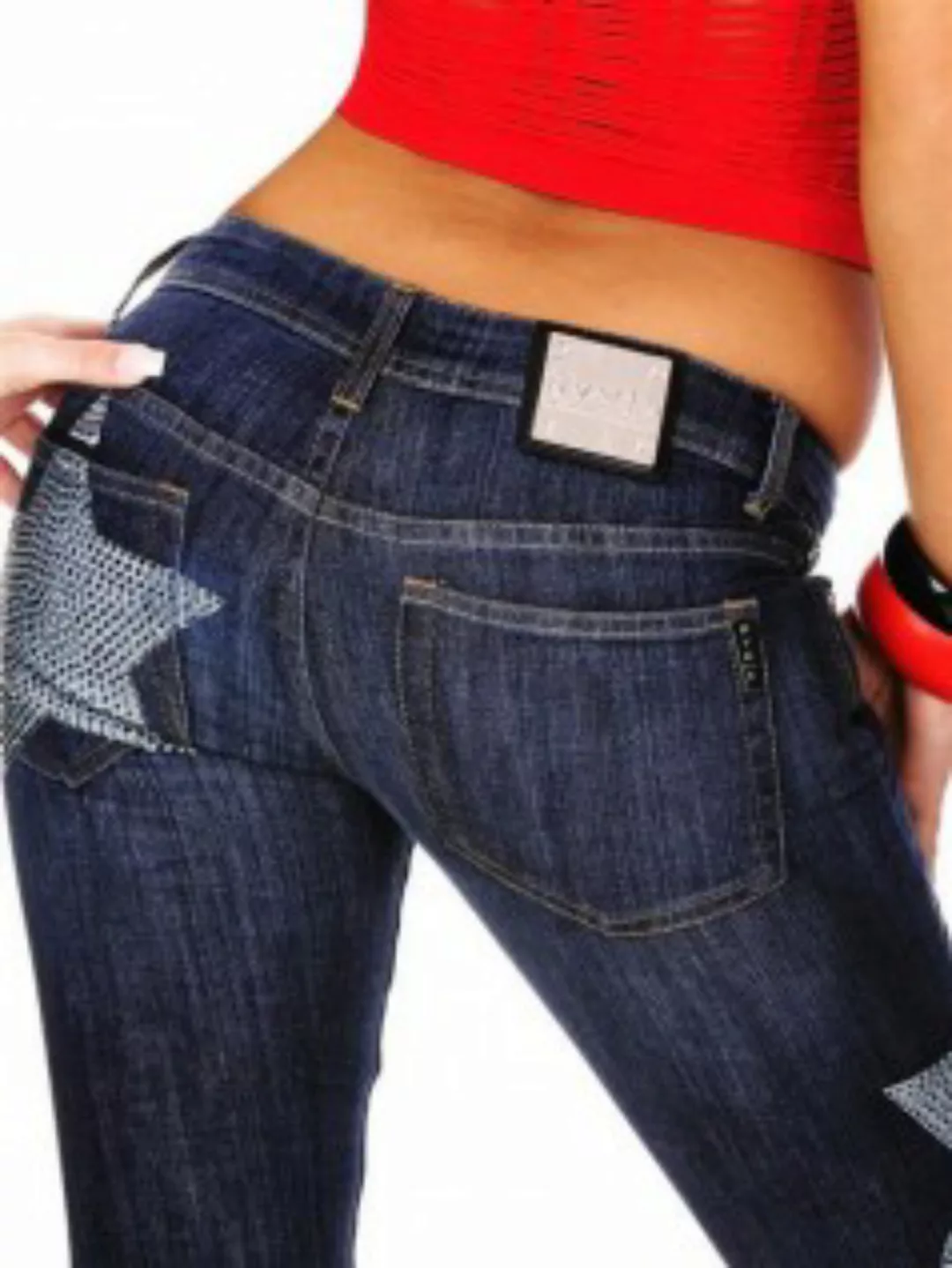 Nvmber9 Damen Strass Jeans Vogue (30) günstig online kaufen