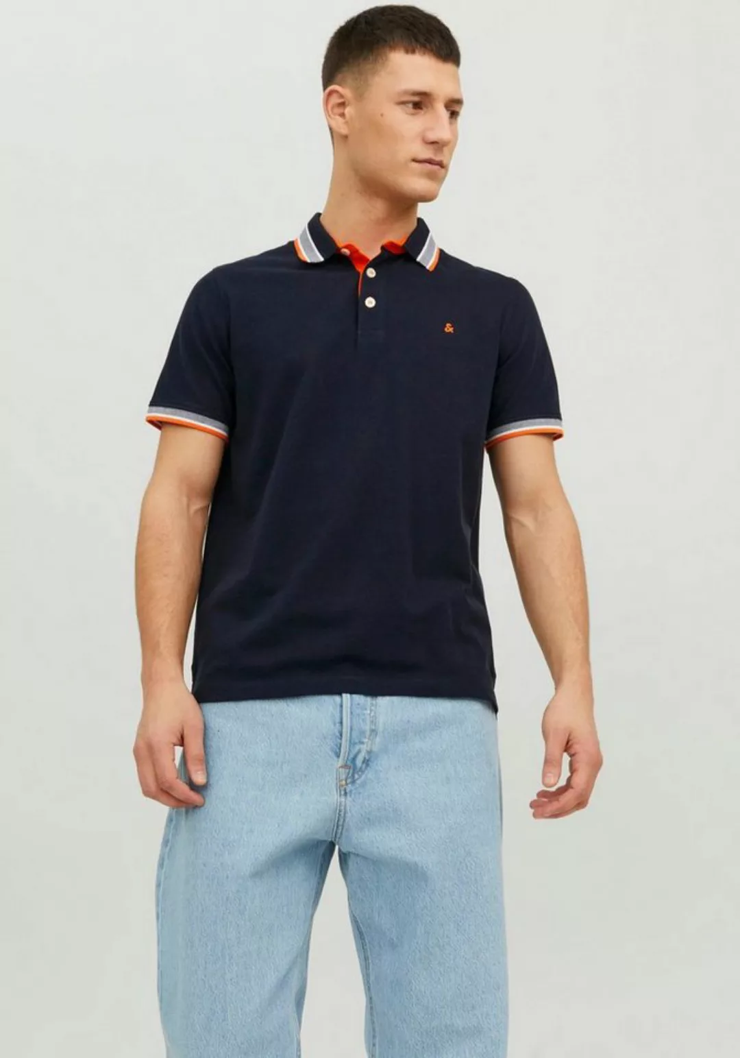 Jack & Jones Poloshirt JJEPAULOS POLO SS NOOS mit Logo Stickerei günstig online kaufen