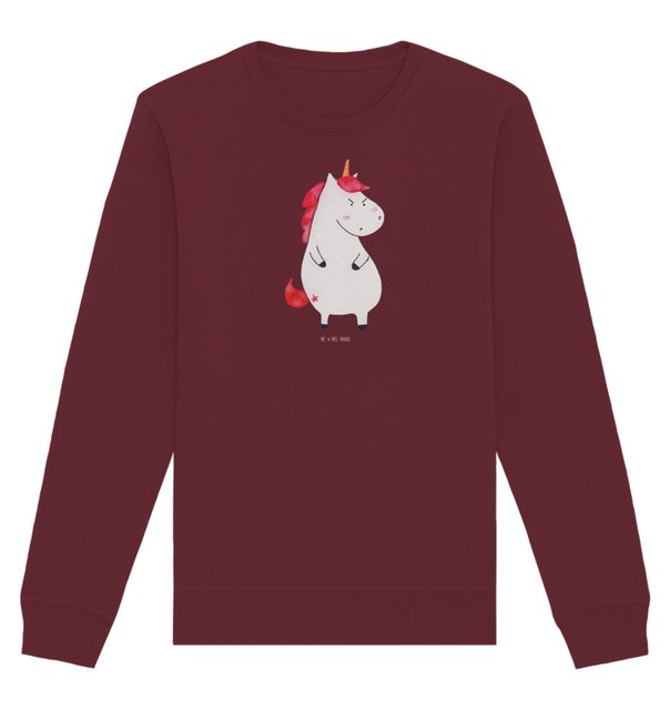 Mr. & Mrs. Panda Longpullover Größe XL Einhorn Wut - Burgundy - Geschenk, U günstig online kaufen