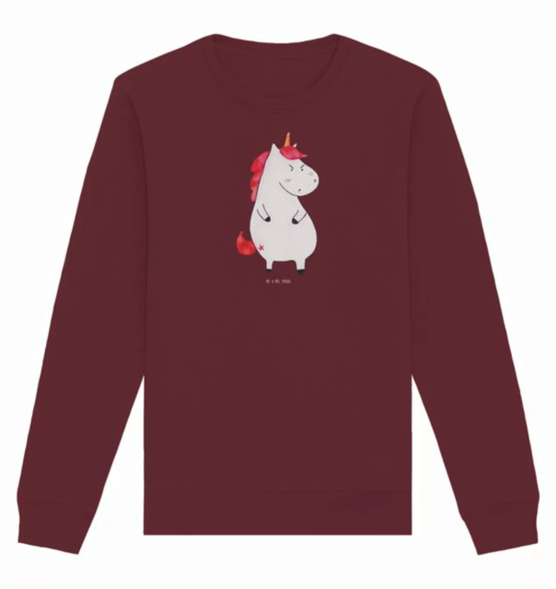 Mr. & Mrs. Panda Longpullover Größe M Einhorn Wut - Burgundy - Geschenk, Un günstig online kaufen