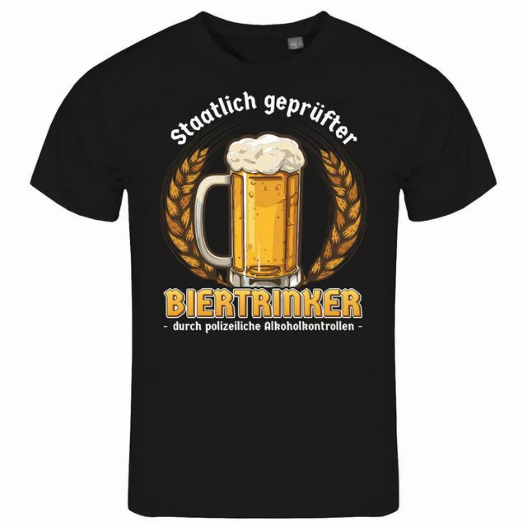 deinshirt Print-Shirt Herren T-Shirt Staatlich geprüfter Biertrinker Funshi günstig online kaufen