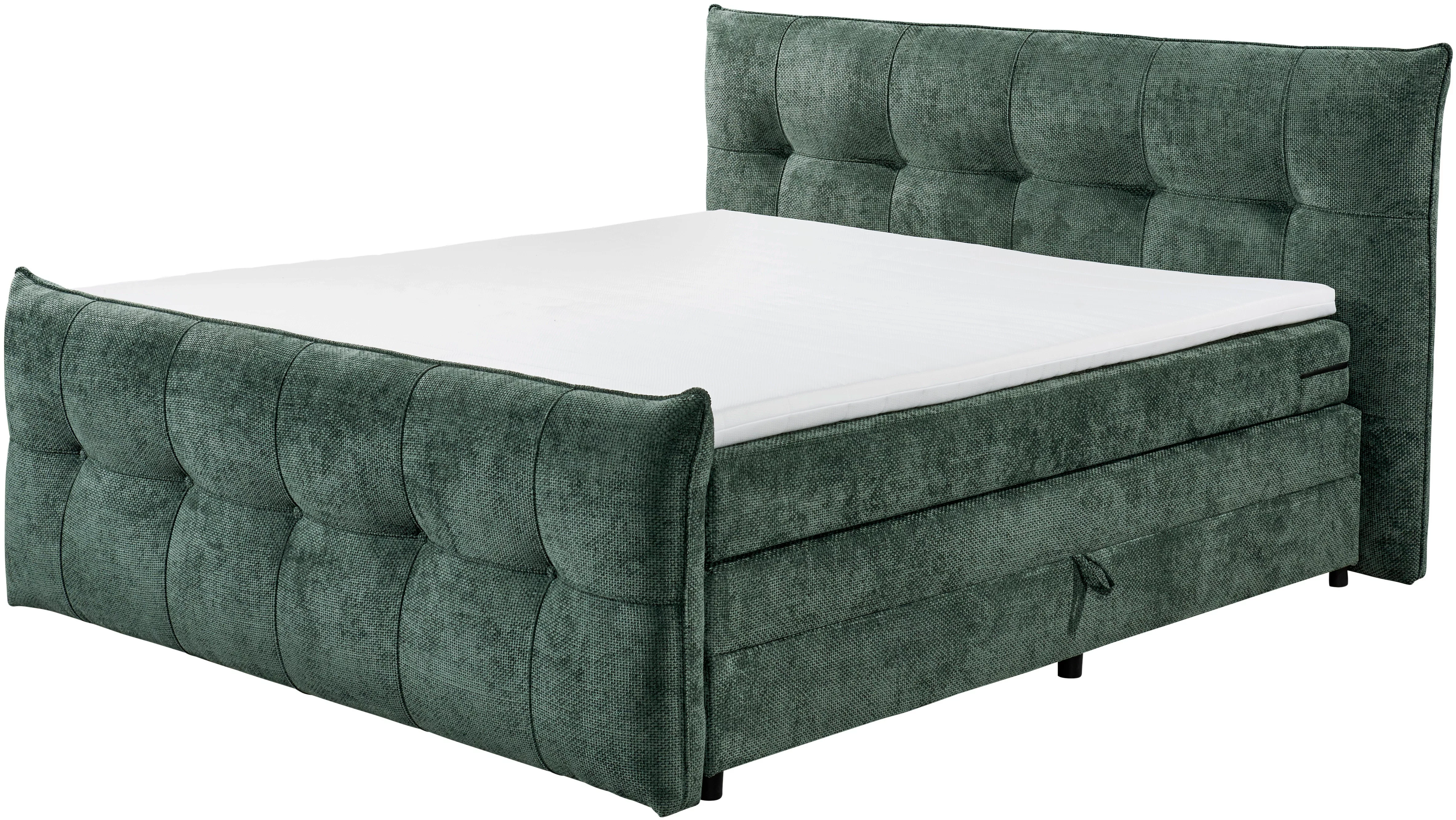 ED EXCITING DESIGN Boxspringbett »Gallina«, mit Bettkasten, inkl. Topper günstig online kaufen