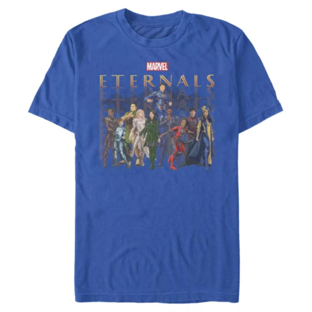 Marvel - Les Éternels - Gruppe Eternals Group Repeating - Männer T-Shirt günstig online kaufen