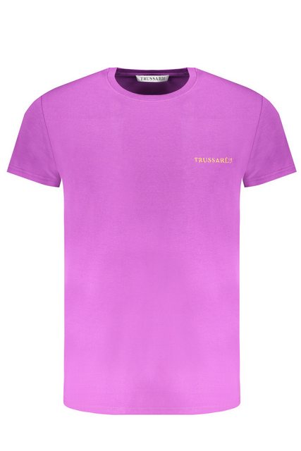 Trussardi T-Shirt Stilvolles Herren Kurzarm-T-Shirt in Violett mit günstig online kaufen