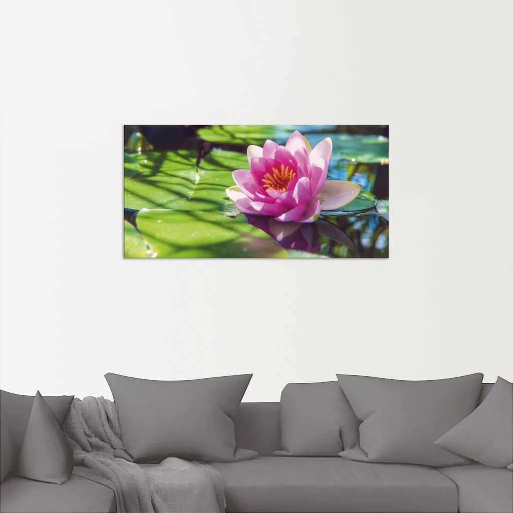 Artland Wandbild "Seerose Nahaufnahme", Blumenbilder, (1 St.), als Alubild, günstig online kaufen