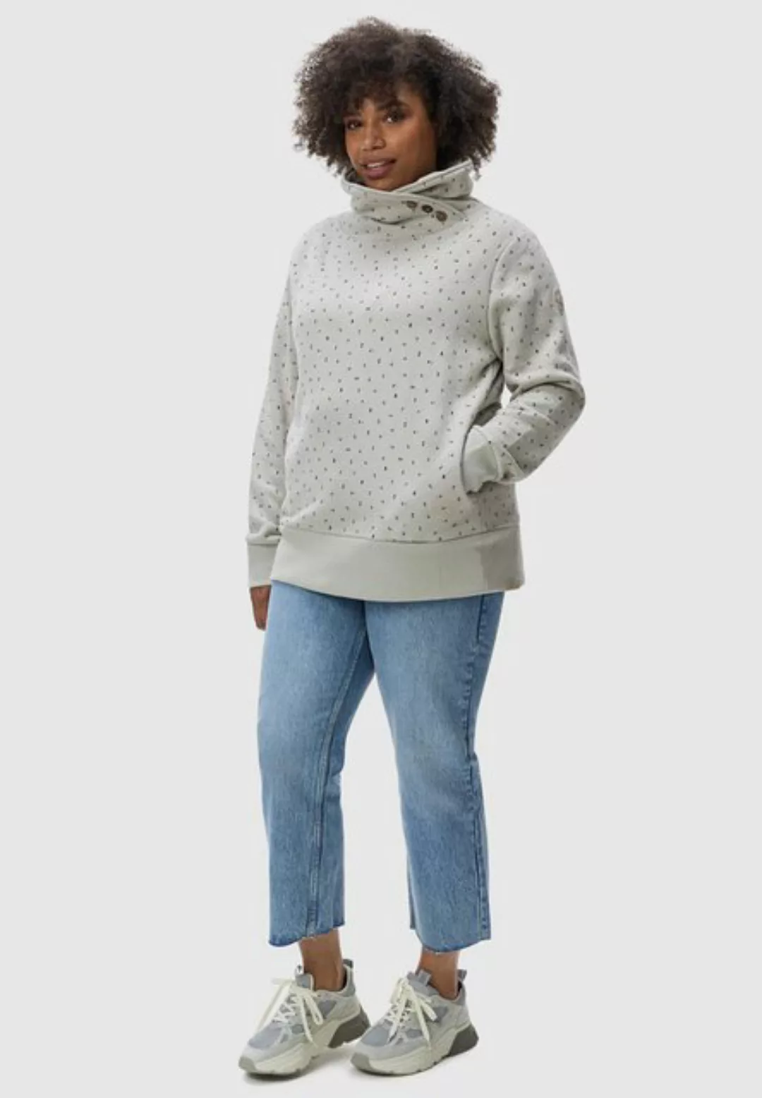 Ragwear Schalkragenpullover Angell Plus weicher Damen Sweater mit Kaminkrag günstig online kaufen