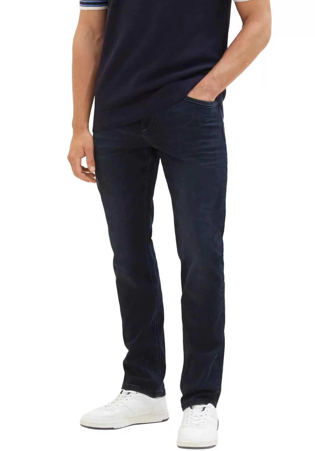 Tom Tailor Herren Jeans JOSH - Slim Fit - Blau - Blue Black Denim günstig online kaufen