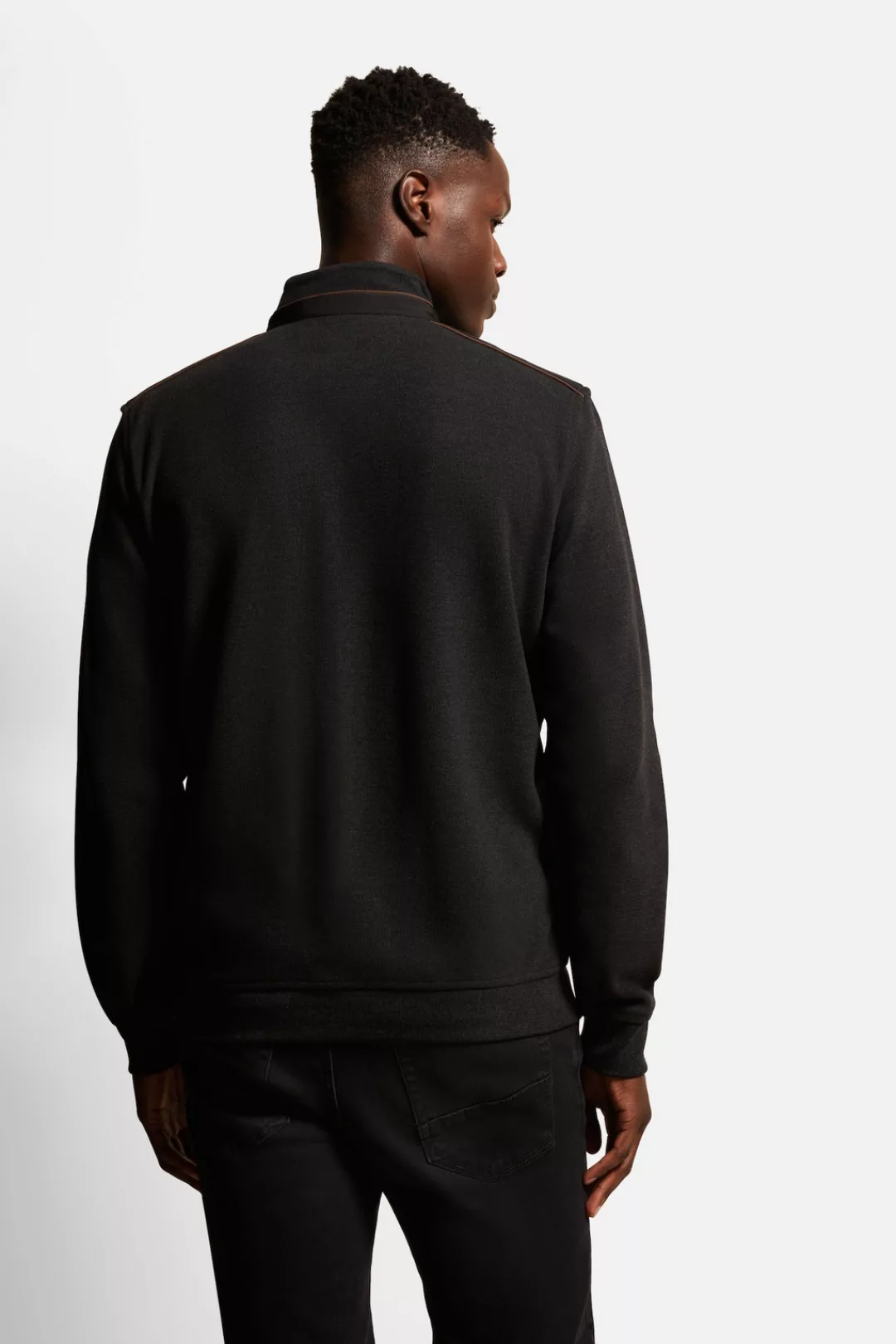 bugatti Sweater mit Nylon- und Micromadetails günstig online kaufen