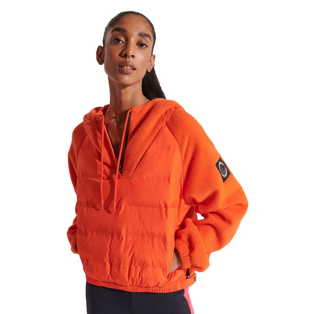 Superdry Code Expedition Storm Hybrid Pullover S Bold Orange günstig online kaufen