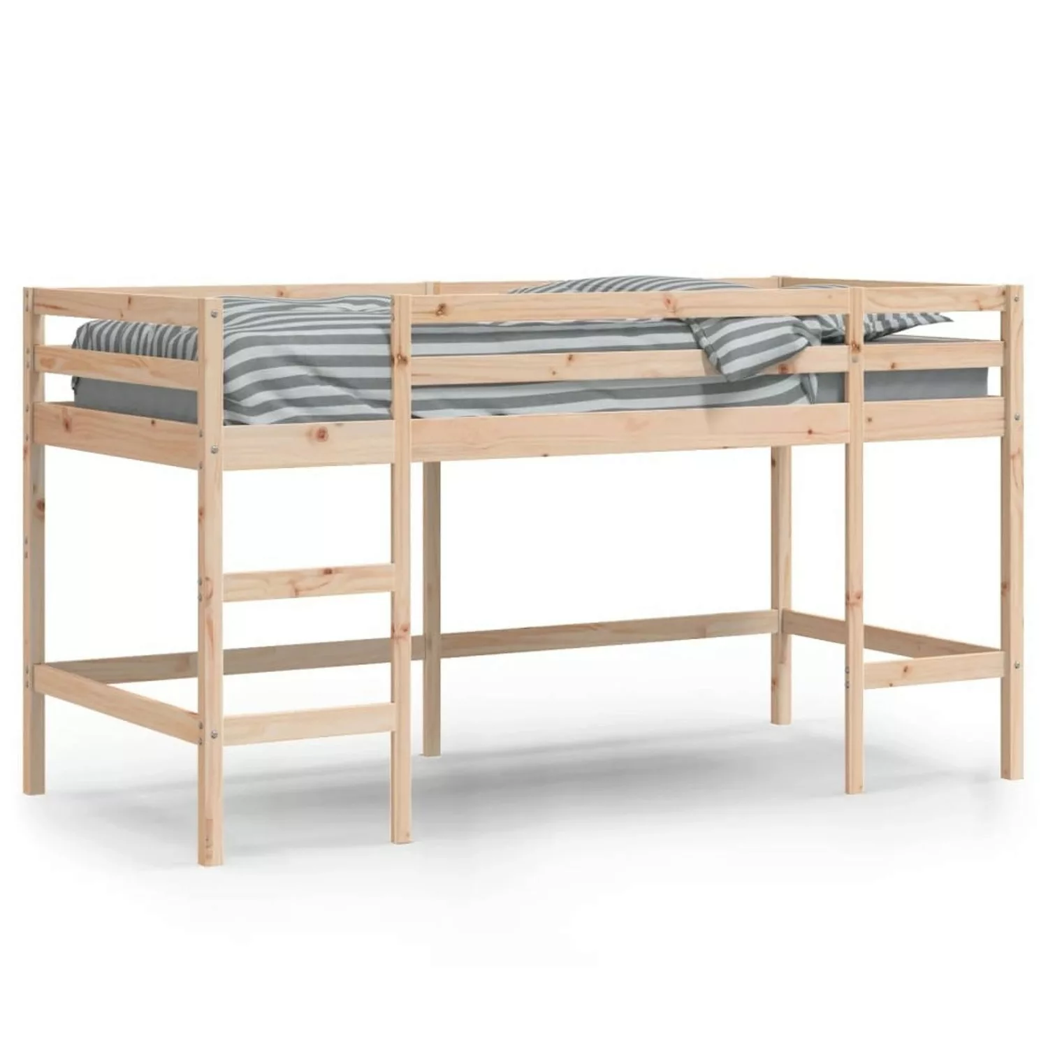 vidaXL Kinderhochbett mit Leiter 90x200 cm Massivholz Kiefer1925988 günstig online kaufen