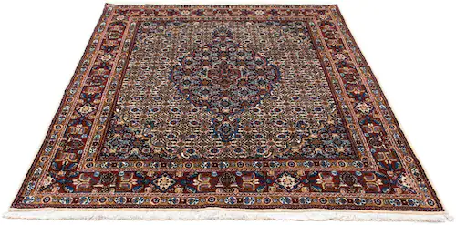 morgenland Wollteppich »Moud Medaillon Beige 195 x 147 cm«, rechteckig günstig online kaufen