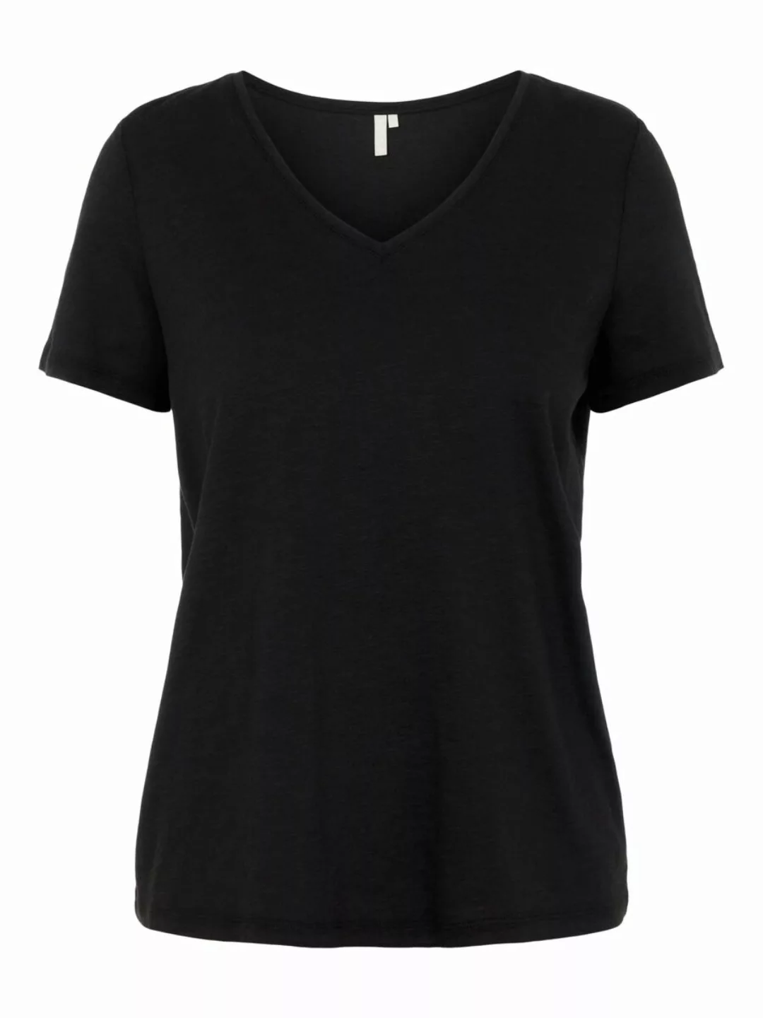 Pieces Penny Kurzarm V-ausschnitt T-shirt XL Black günstig online kaufen