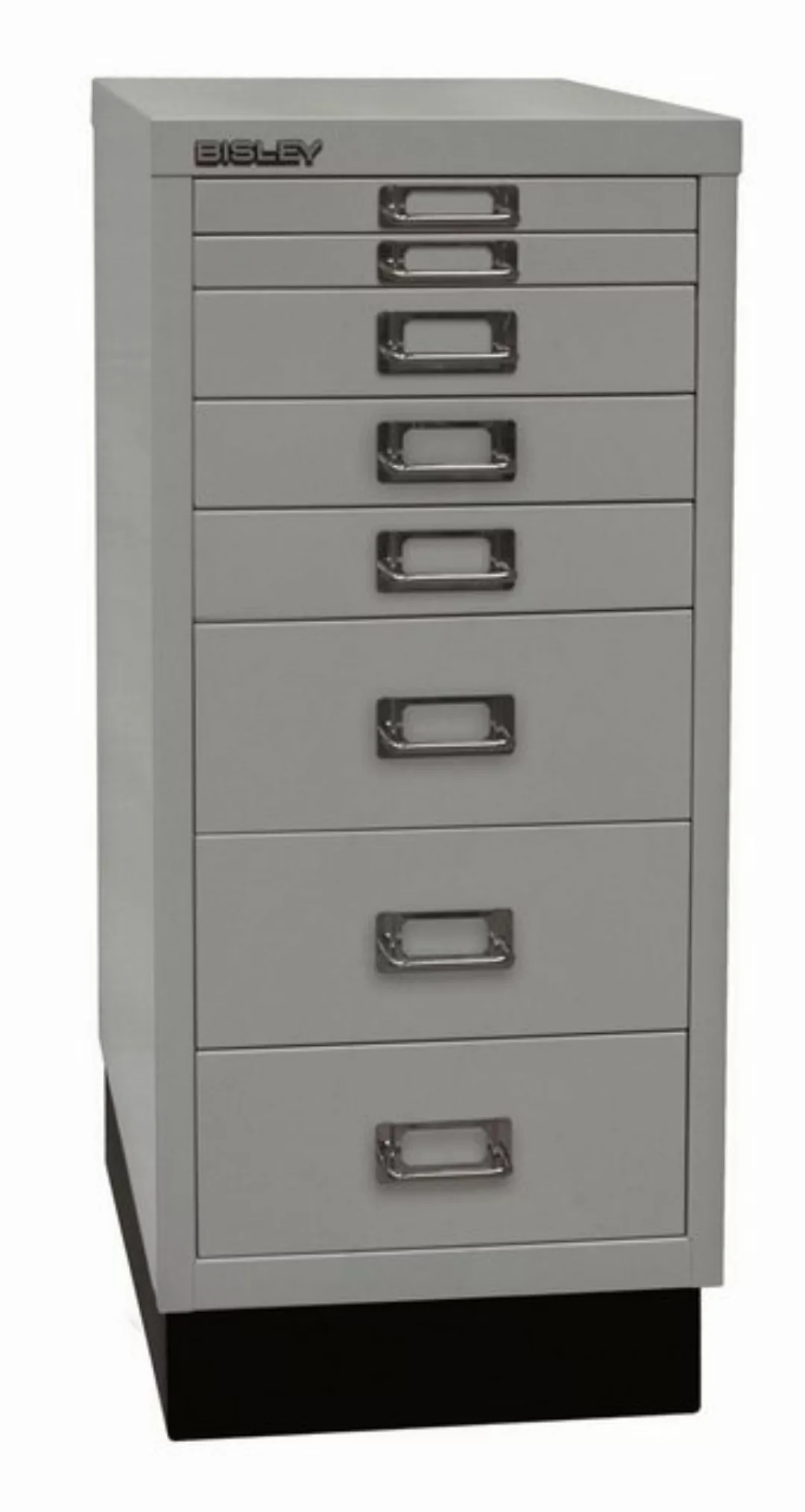 Bisley Aktenschrank MultiDrawer Schubladenschrank in Silber - Maße: H 67 x günstig online kaufen