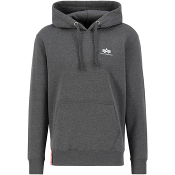 Alpha Industries  Sweatshirt Basic Hoodie SL - charcoal heather/white günstig online kaufen