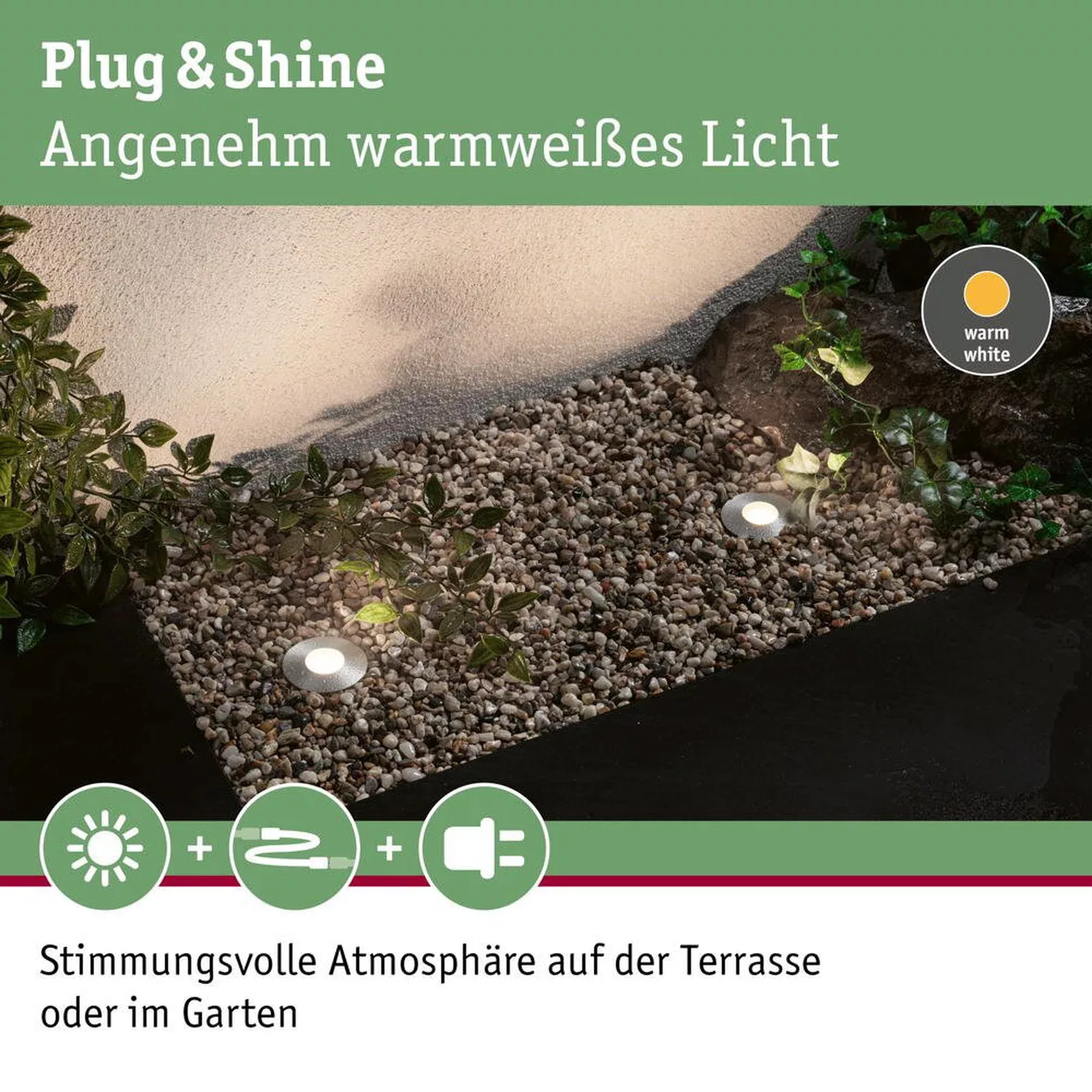 Paulmann Plug & Shine Mini 3er Basisset 3.000K günstig online kaufen