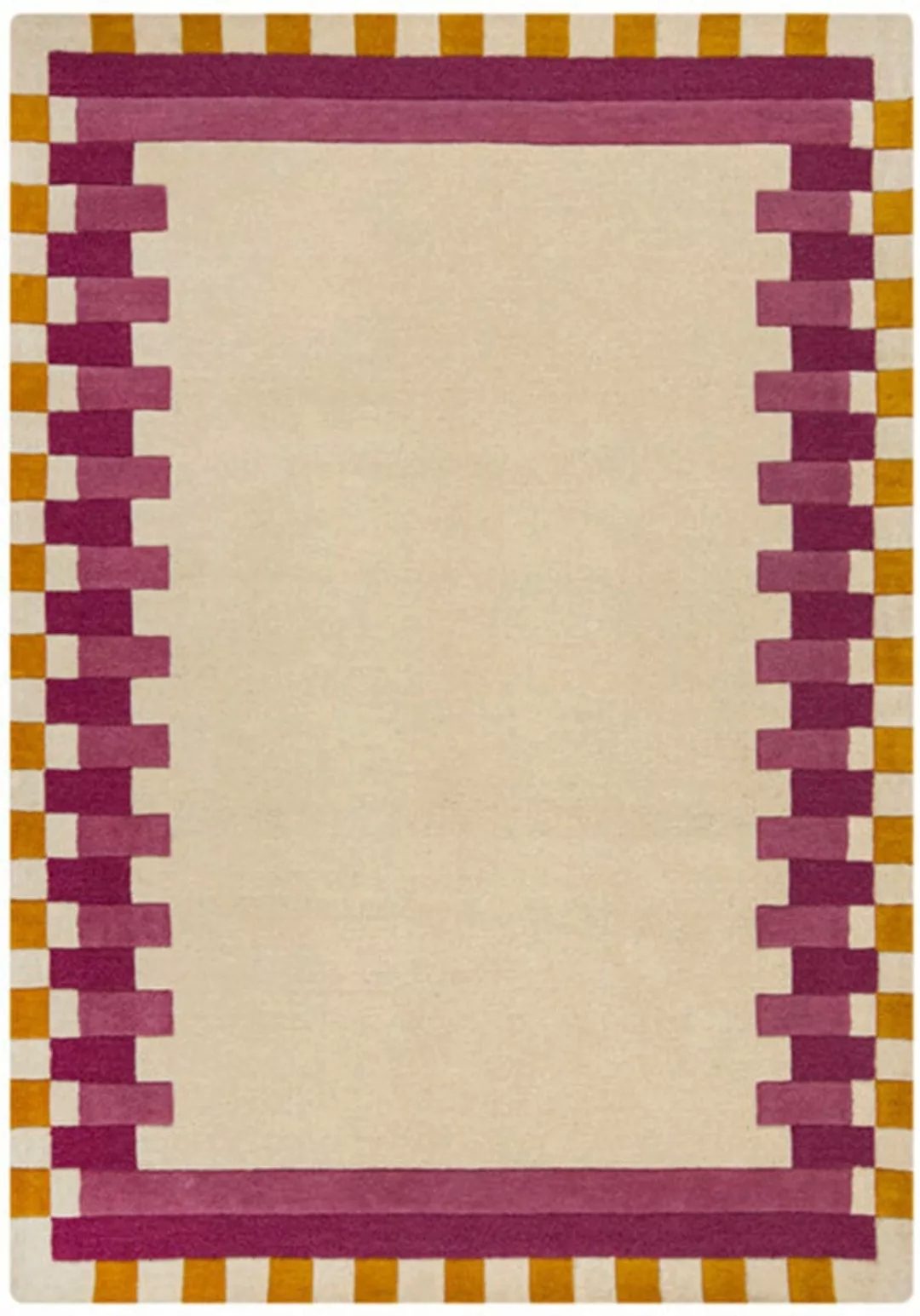 FLAIR RUGS Wollteppich »Kai Wool Border«, rechteckig, 10 mm Höhe, Kai Wool günstig online kaufen