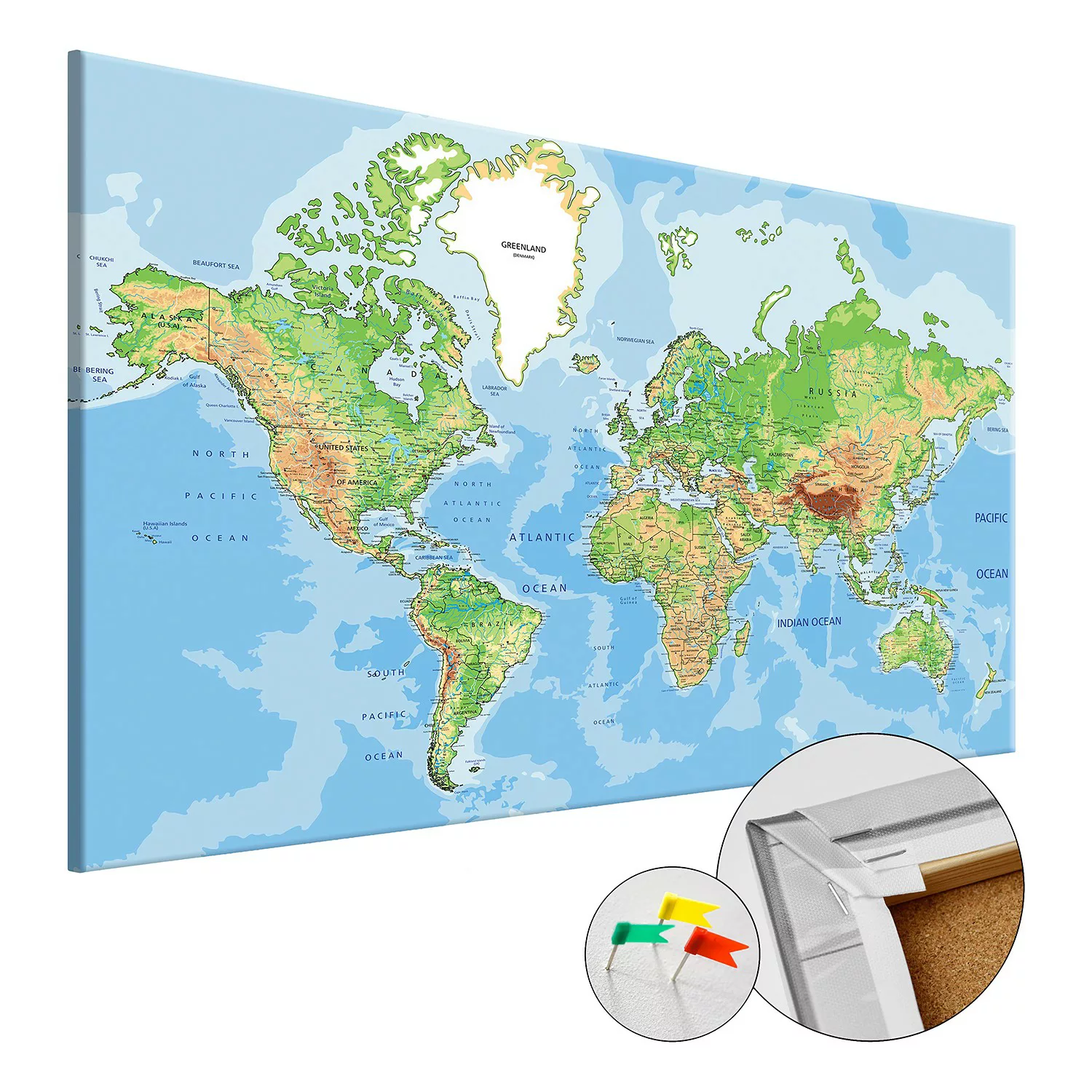 home24 Korkbild World Geography günstig online kaufen