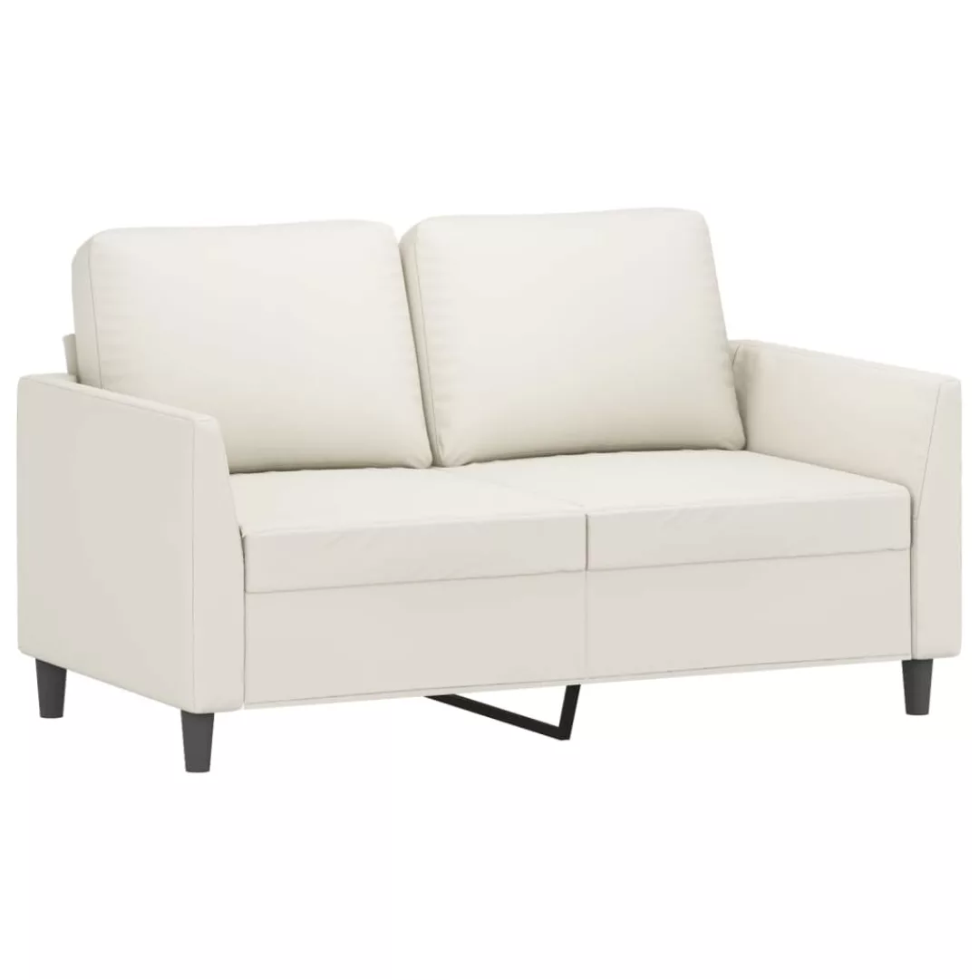 Vidaxl 2-sitzer-sofa Creme 120 Cm Kunstleder günstig online kaufen