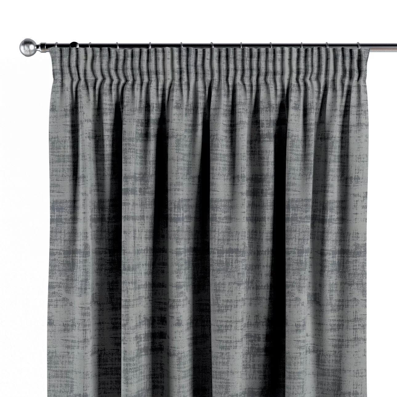 Vorhang mit Kräuselband, grau, Velvet (704-32) günstig online kaufen
