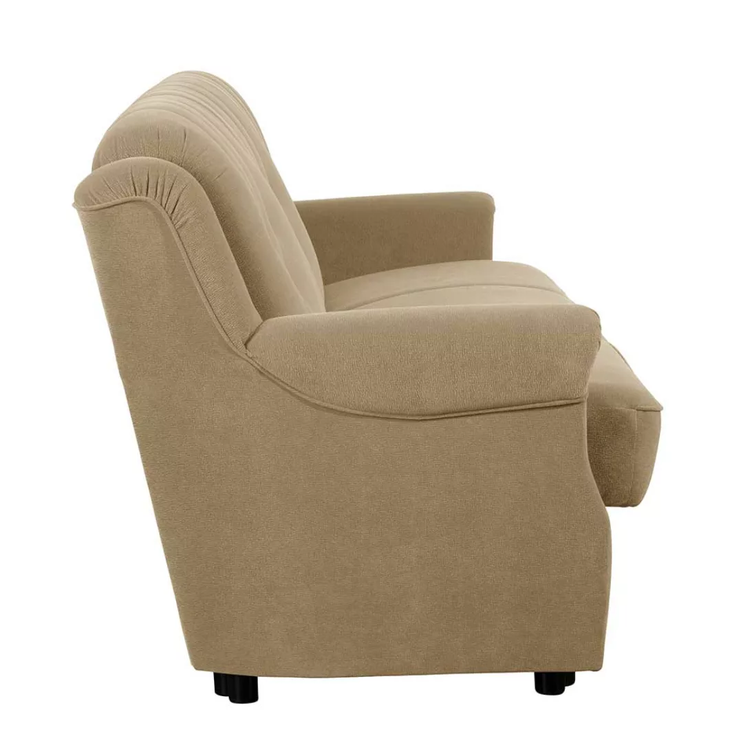 Zweisitzer Schlafsofa Beige im klassischen Stil 207 cm breit günstig online kaufen