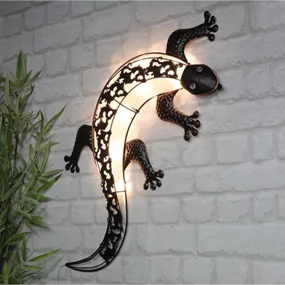 Hi Led-solar-außenwandleuchte Gecko günstig online kaufen