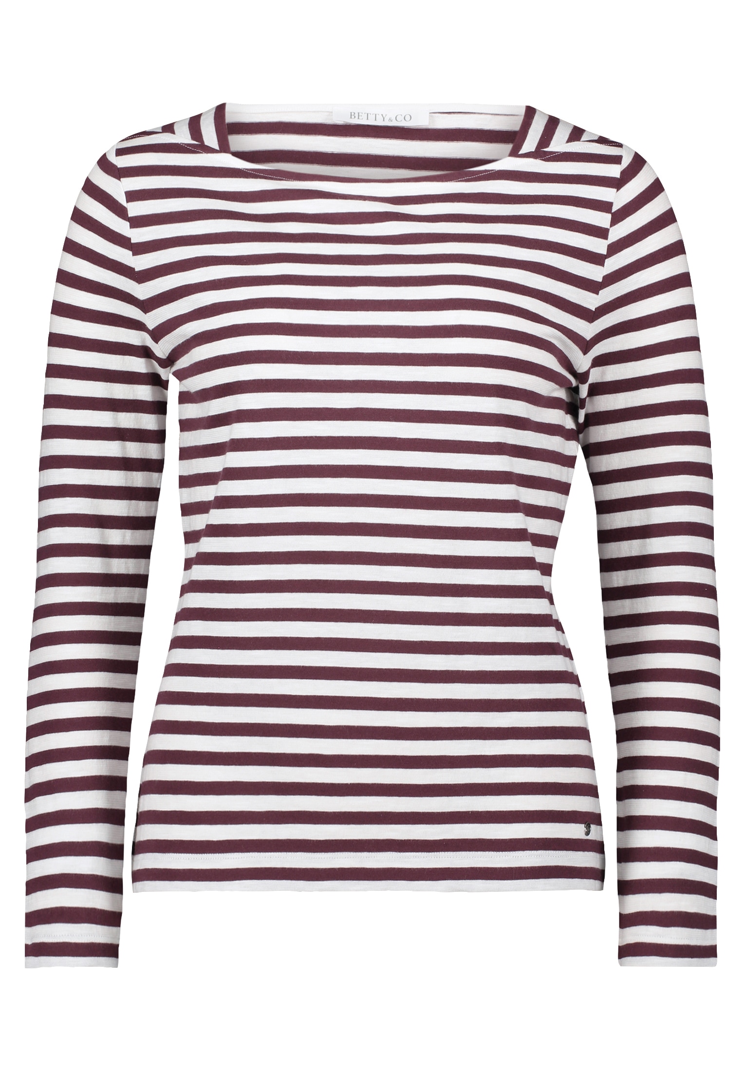 Betty&Co Kurzarmshirt "Betty & Co Damen Ringelshirt mit U-Boot-Ausschnitt", günstig online kaufen