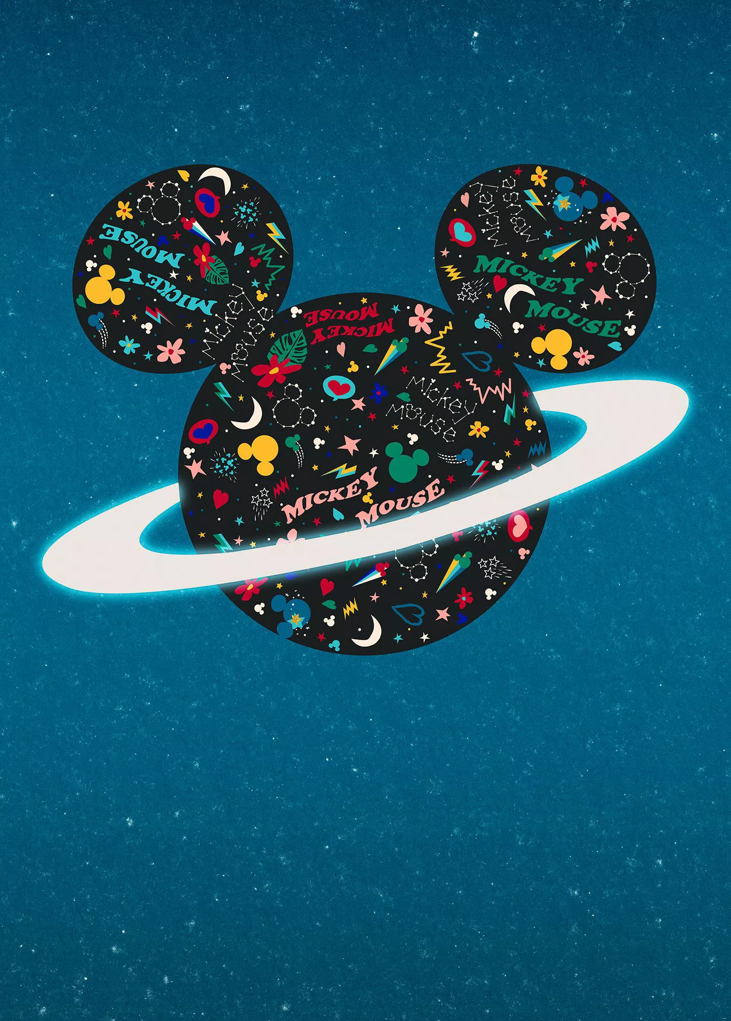 Komar Vliestapete »Planet Mickey«, 200x280 cm (Breite x Höhe) günstig online kaufen